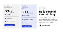 Naše Flexibilní Cenové Plány - Funkční Design