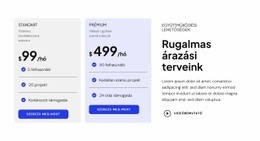 Rugalmas Árképzési Terveink