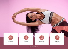 Palestra E Fitness Modello Reattivo HTML5
