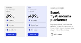 Esnek Fiyatlandırma Planlarımız CSS Ile Temel Html Şablonu