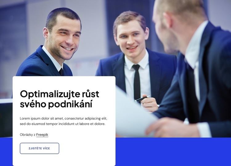 Optimalizujte růst svého podnikání Šablona HTML