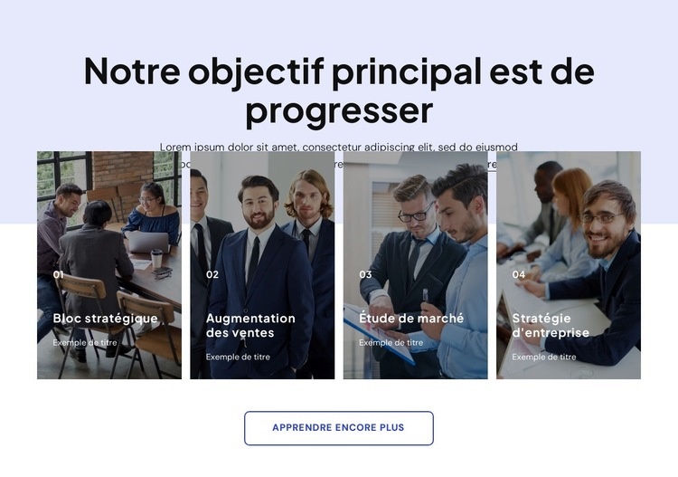 Sécurisez votre avenir Modèle d'une page