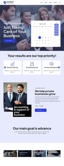 Investment Consulting Group - Best Homepage Design