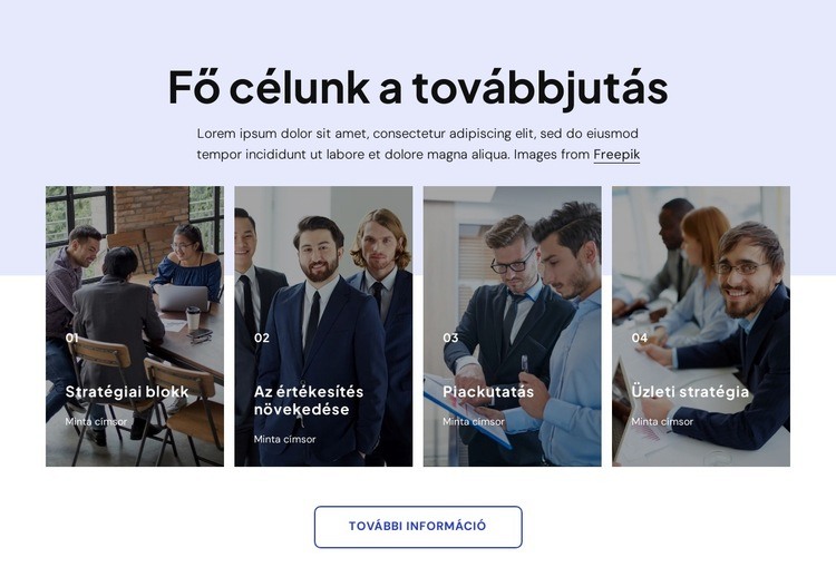Biztosítsa be jövőjét Weboldal sablon