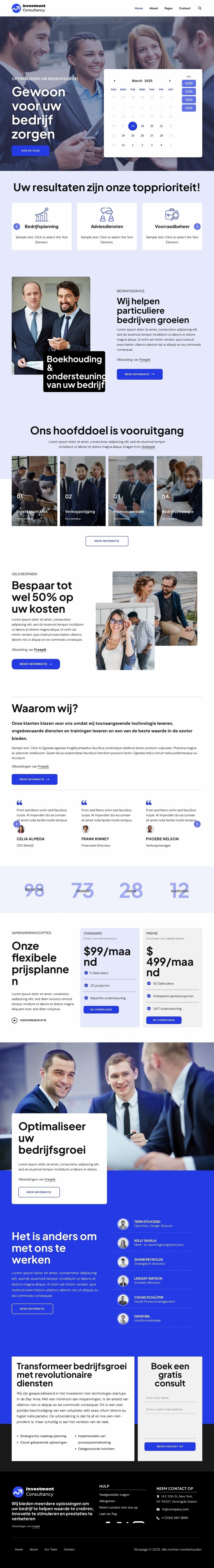 Investeringsadviesgroep Sjabloon