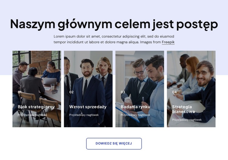 Zabezpiecz swoją przyszłość Szablon witryny sieci Web