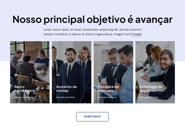 Proteja seu futuro Design do site