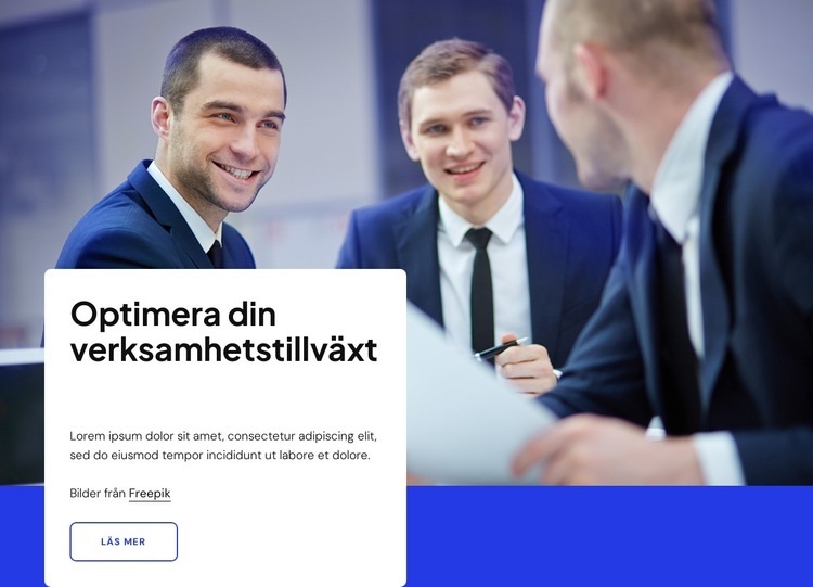 Optimera din verksamhets tillväxt Mall