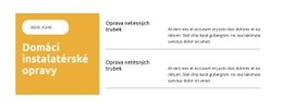 Oprava Netěsných Trubek – Šablona HTML5