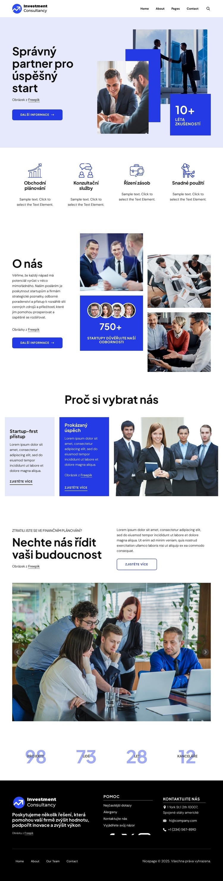Partner pro startovací úspěch Šablona HTML