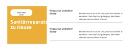 Reparatur Undichter Rohre – Kostenlos Herunterladbares WordPress-Theme