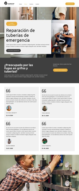 Servicios de plomería de emergencia Temas de WordPress