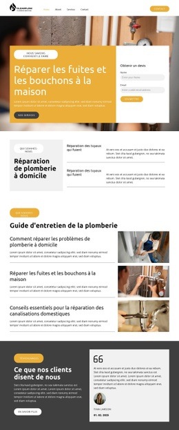 Réparation De Plomberie À Domicile