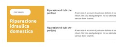 Riparazione Di Tubi Che Perdono - Modello HTML5