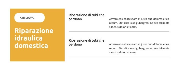 Riparazione di tubi che perdono Modello