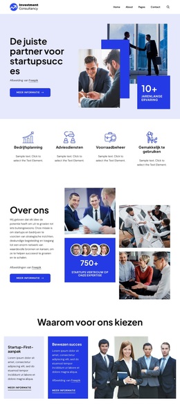 Partner voor startupsucces WordPress-thema's