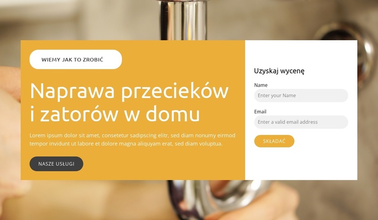 Naprawa hydrauliki domowej Motyw WordPress