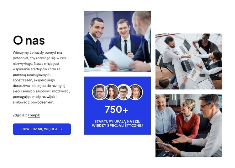 Sprawdzone strategie na sukces startupu Szablon HTML