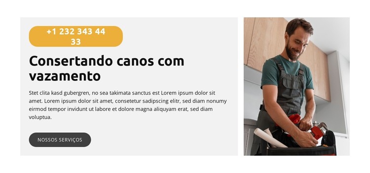 Conserto de pia de cozinha Template CSS