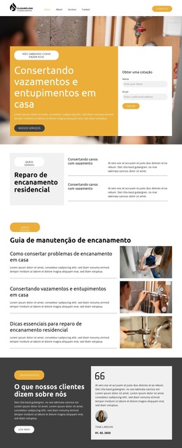 Reparar encanamento residencial Temas WordPress