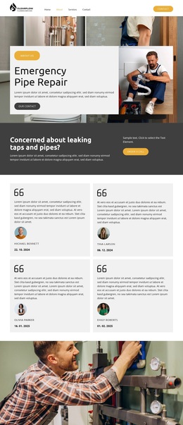 Emergency Plumbing Services Templates