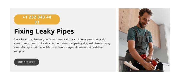 Kitchen Sink Fix Web Page Design