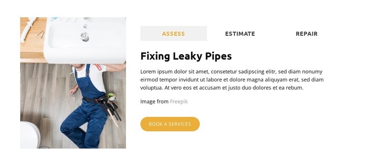 Water Heater Fix Web Page Design