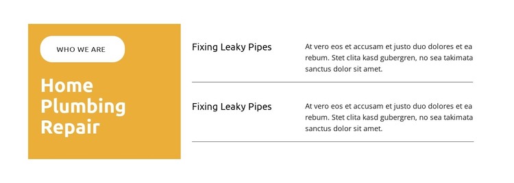 Fixing Leaky Pipes WordPress Theme