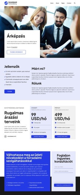 Befektetési Társaság Árképzése