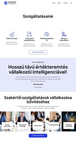 Építsd együtt a sikert Weboldal sablonok