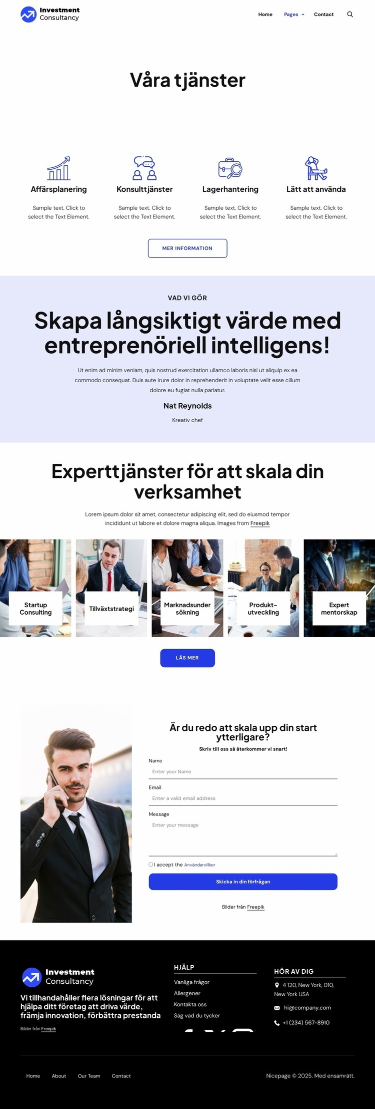 Bygga framgång tillsammans Webbplats mall