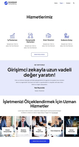 Başarıyı birlikte inşa ediyoruz Web Sitesi Şablonları