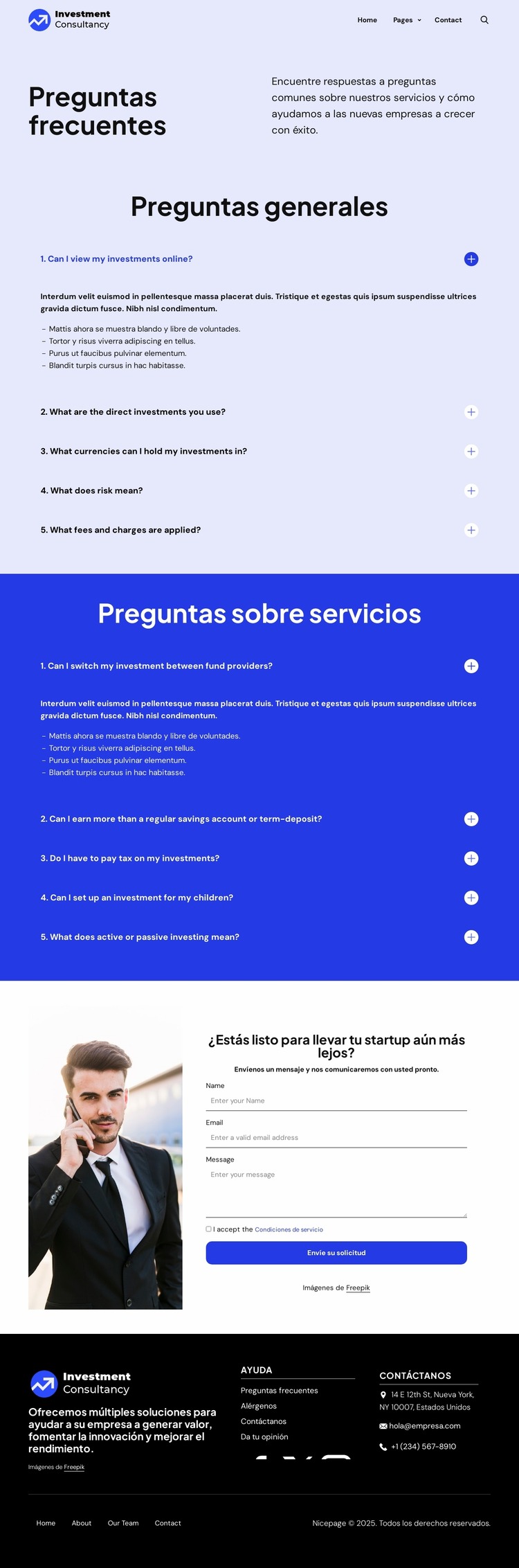 Preguntas generales Plantilla Joomla