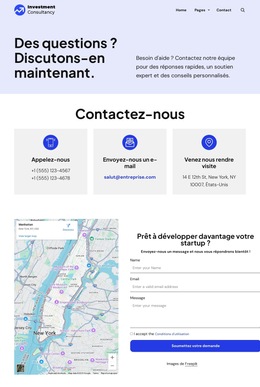 Contactez notre équipe pour des réponses rapides Modèles de sites Web
