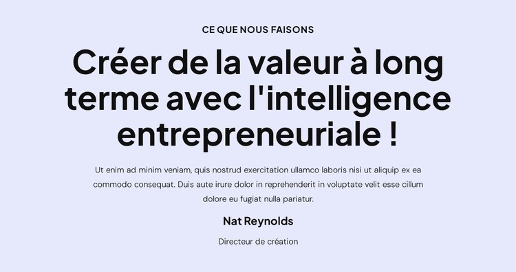 Nous sommes prêts à vous aider Modèle d'une page