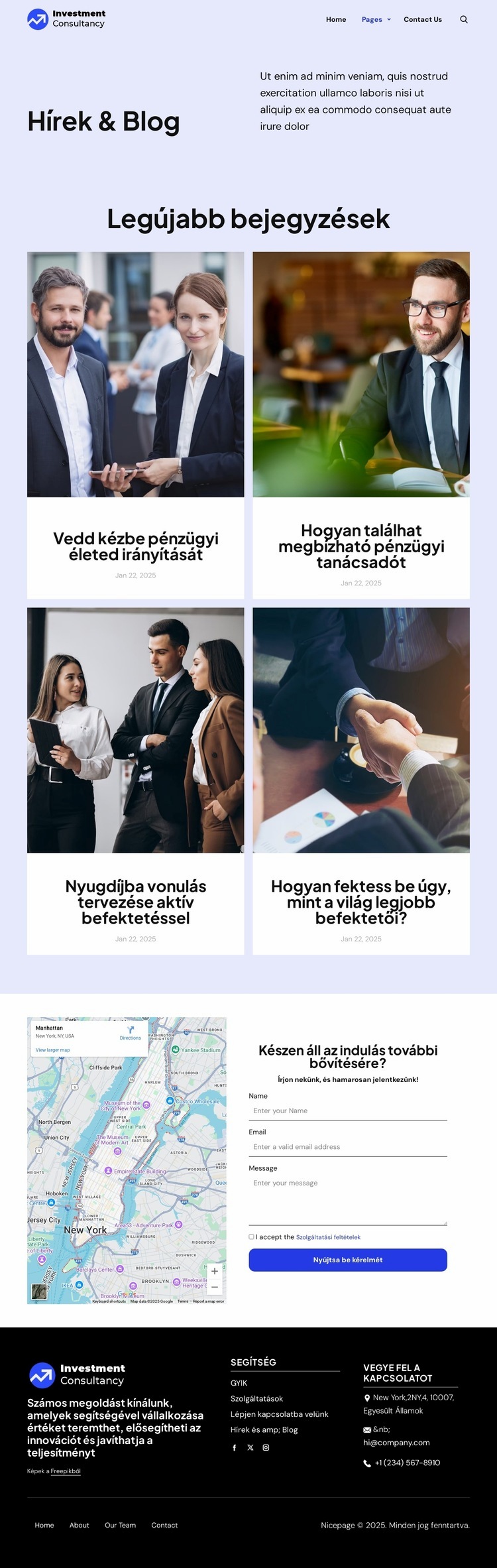 Hírek és blog Sablon