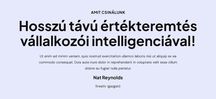 Készen állunk a segítségére Weboldal sablon