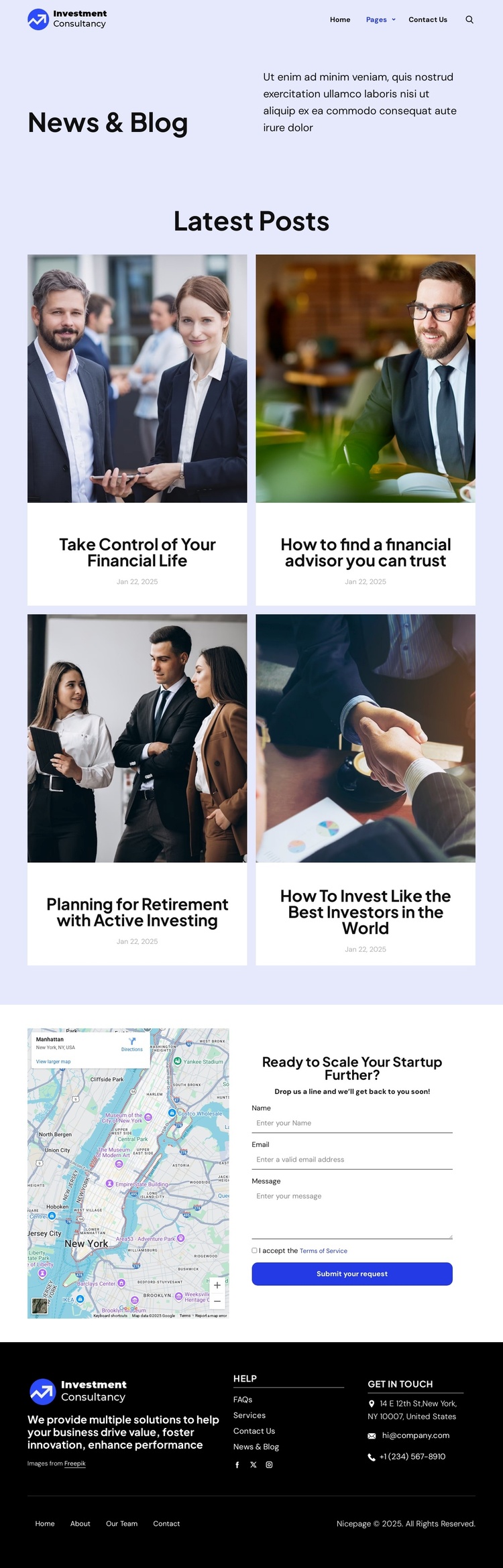 News and blog Joomla Template