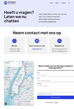 Neem contact op met ons team voor snelle antwoorden Website-ontwerpen