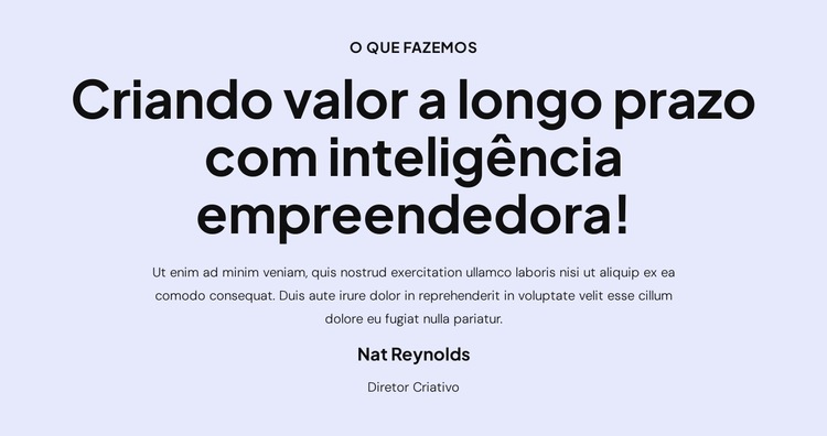 Estamos prontos para ajudar você Modelo de site