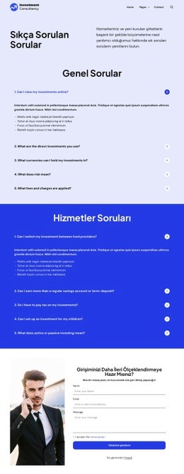 Genel sorular Şablonlar