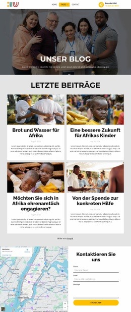 Blog „Leben verändern“ Website-Designs