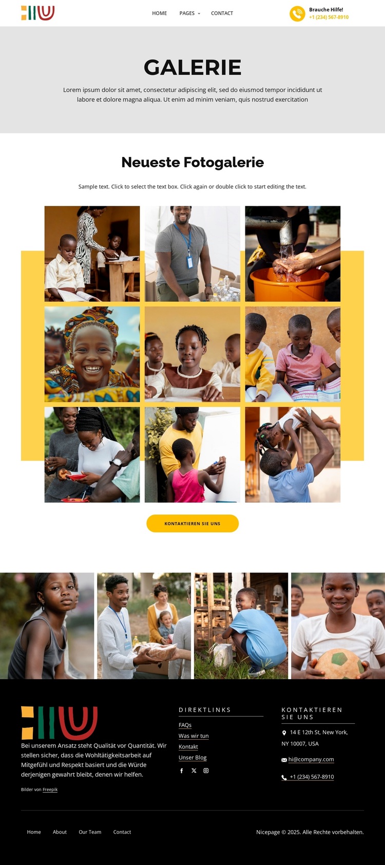 Charity-Galerie WordPress-Theme