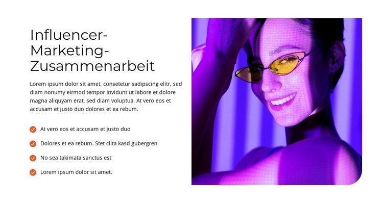 Visionäre Webworks Landing Page