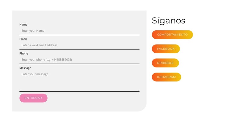 Redes sociales innovadoras Plantilla HTML