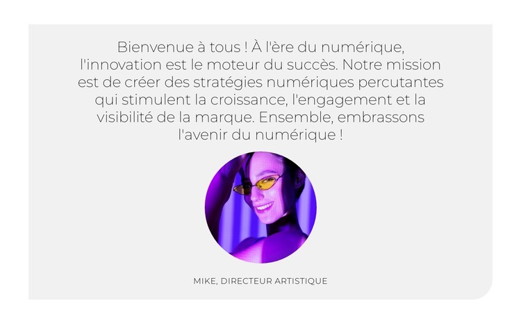 Pôle de croissance numérique Modèle de site Web