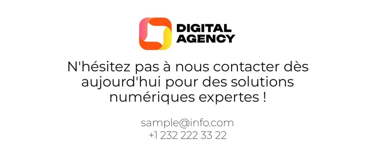 EngageX Media Modèle de site Web