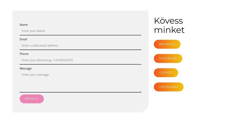 Innovatív közösségi média Sablon