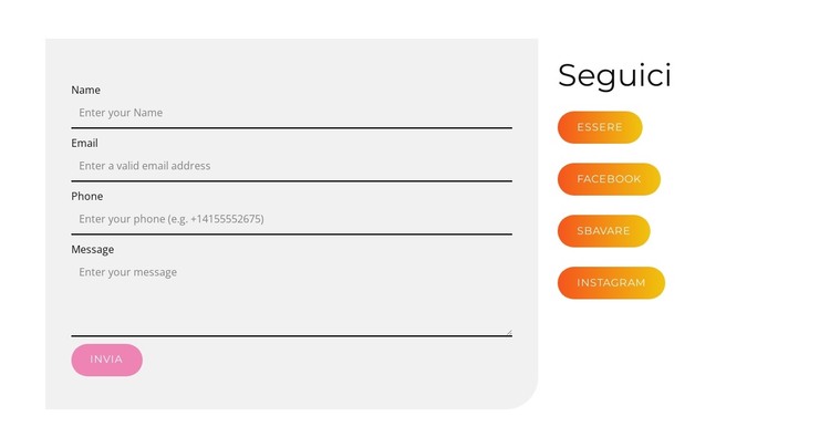 Social Media Innovativi Modello HTML