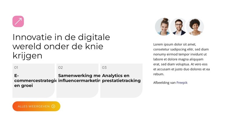 Inhoud creëren HTML-sjabloon